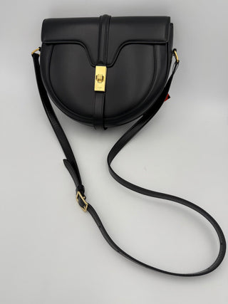CELINE Sac 16 Besace Schwarz Große Tasche