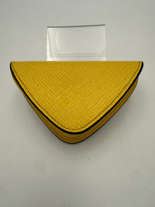 PRADA Saffiano Yellow Coin Purse