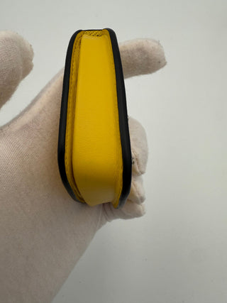 PRADA Saffiano Yellow Coin Purse