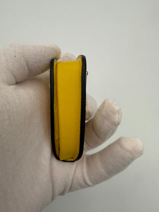 PRADA Saffiano Yellow Coin Purse