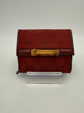 Cartera Compacta de Lona GG GUCCI