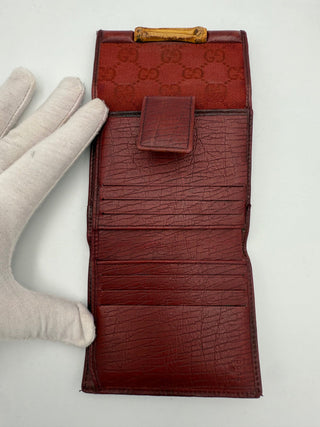 Cartera Compacta de Lona GG GUCCI