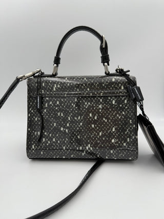 DOLCE & GABBANA Monica Python and Patent Handbag