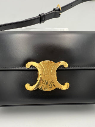 CELINE CLAUDE TRIOMPHE Schwarze Handtasche