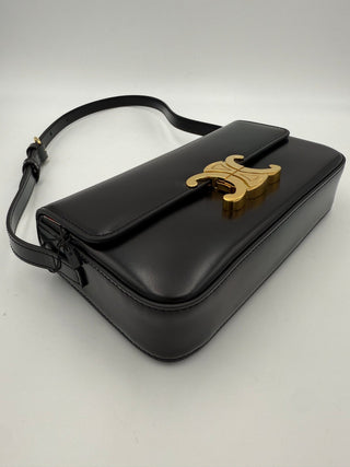 CELINE CLAUDE TRIOMPHE Schwarze Handtasche