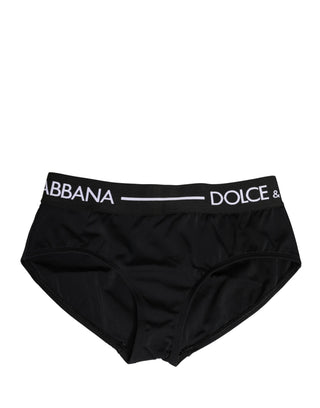 Black Nylon Stretch Coulotte Panty Underwear