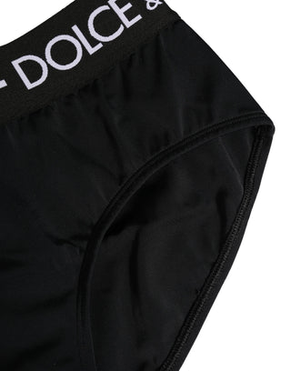 Black Nylon Stretch Coulotte Panty Underwear