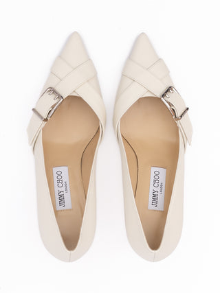 Milk Calf Leather Alix 60 Pumps