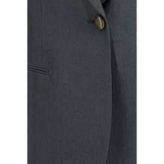 Gray Linen Jacket