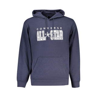 Sudadera con capucha para hombre de algodón azul