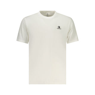 Camiseta blanca de algodón para hombre