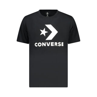 Camiseta de algodón negra para hombre