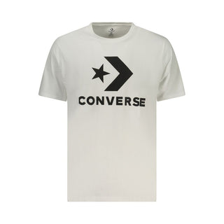 Camiseta blanca de algodón para hombre