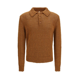 Brown Cotton Polo Shirt