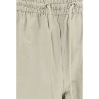 Bermudas de nailon beige