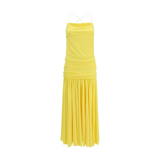 Vestido casual bicolor de viscosa