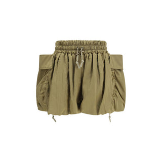 Zweifarbige Viskose-Bermudashorts