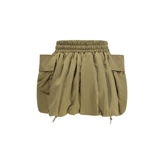 Zweifarbige Viskose-Bermudashorts