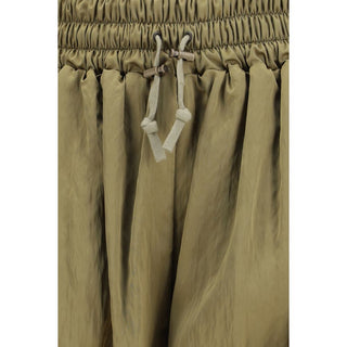 Zweifarbige Viskose-Bermudashorts