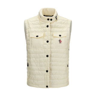 Chaleco sin mangas beige de poliamida