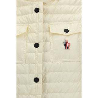 Beige Polyamide Sleeveless Jacket