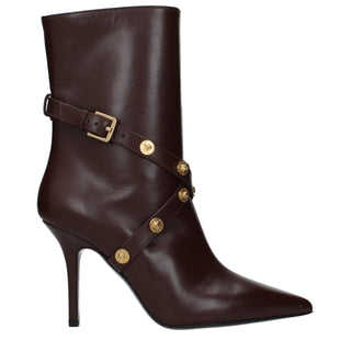 Botines de cuero marrón