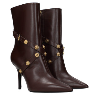 Botines de cuero marrón