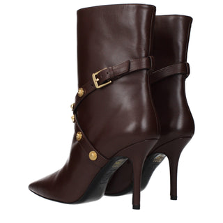 Botines de cuero marrón
