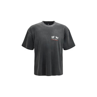 Camiseta de algodón gris
