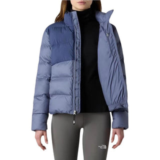 Blauer Polyestermantel