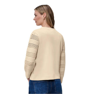 Sudadera de modal beige