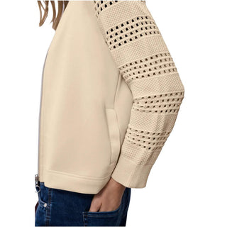 Sudadera de modal beige