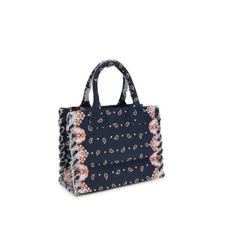 Mehrfarbige Baumwoll-Schultertasche