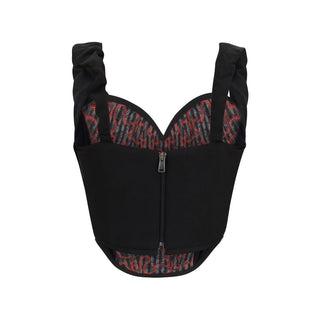 Schwarze Polyesterbluse