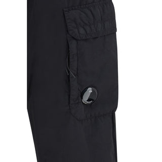 Black Polyamide Cargo Pants