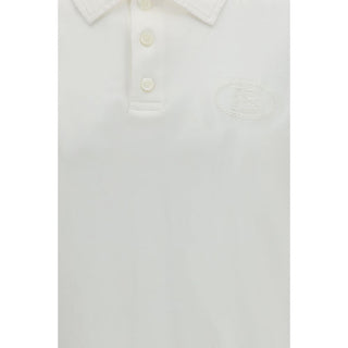 White Cotton Polo Shirt