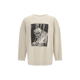 Sudadera beige de algodón