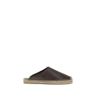 Braune Kalbsleder-Espadrilles (Bos Taurus)