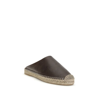 Braune Kalbsleder-Espadrilles (Bos Taurus)