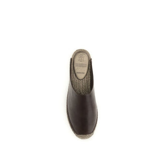 Braune Kalbsleder-Espadrilles (Bos Taurus)