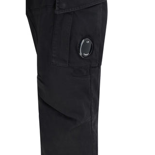 Black Cotton Cargo Pants