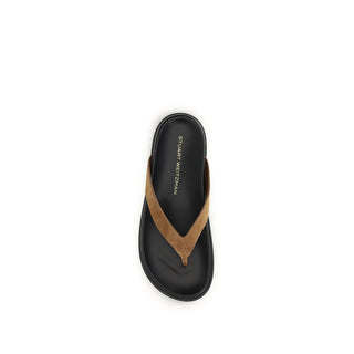 Mehrfarbige Flip-Flop-Sandalen aus Kalbsleder Bos Taurus