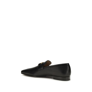 Schwarze Slipper aus Ziegenleder