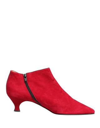 Botines de ante rojo