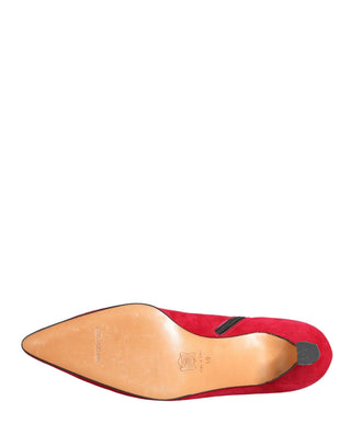 Botines de ante rojo