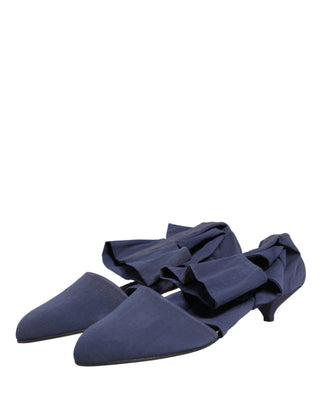 Botines de algodón azul