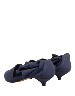 Botines de algodón azul