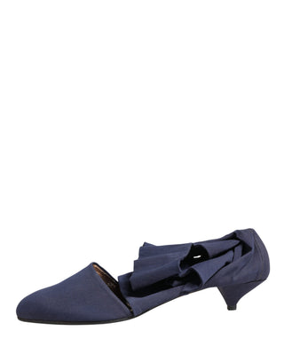 Botines de algodón azul