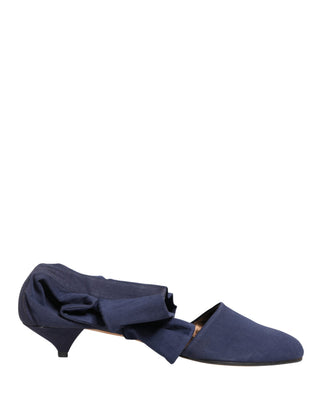 Botines de algodón azul