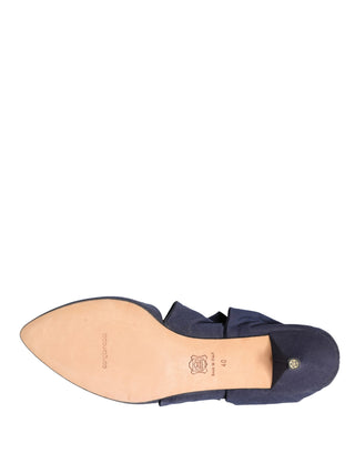 Botines de algodón azul